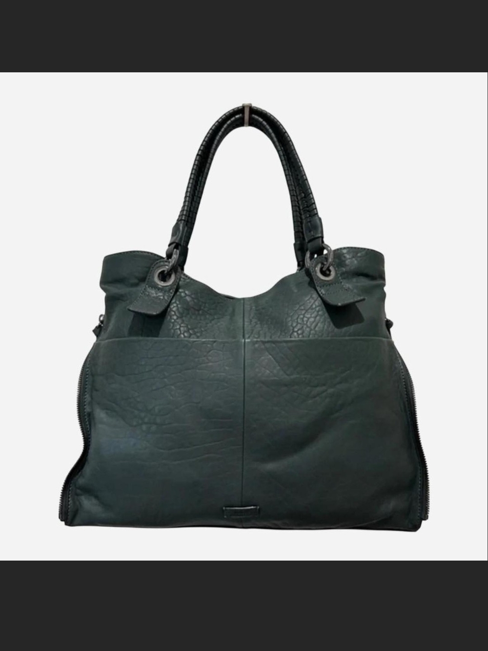 Vince Camuto Deep Jade Leather shoulder bag